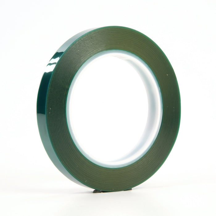 3M Polyester Tape 8992, Green, 1/2 in x 72 yd, 3.2 mil, 72 rolls percase