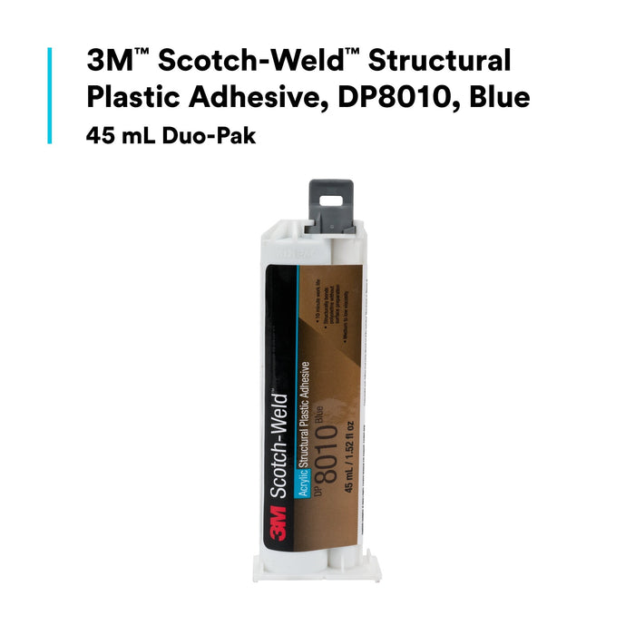 3M Scotch-Weld Structural Plastic Adhesive DP8010, Blue, 45 mLDuo-Pak