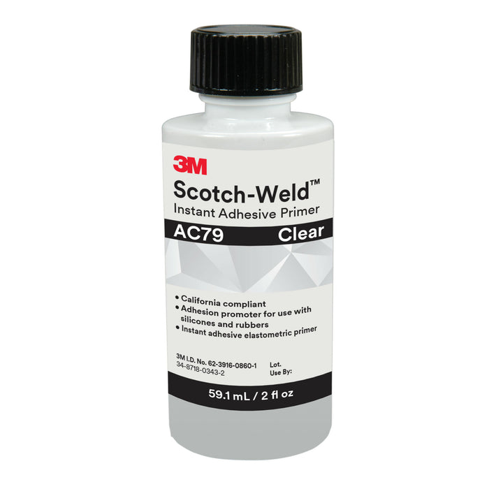 3M Scotch-Weld Instant Adhesive Primer AC79, Clear, 2 fl oz