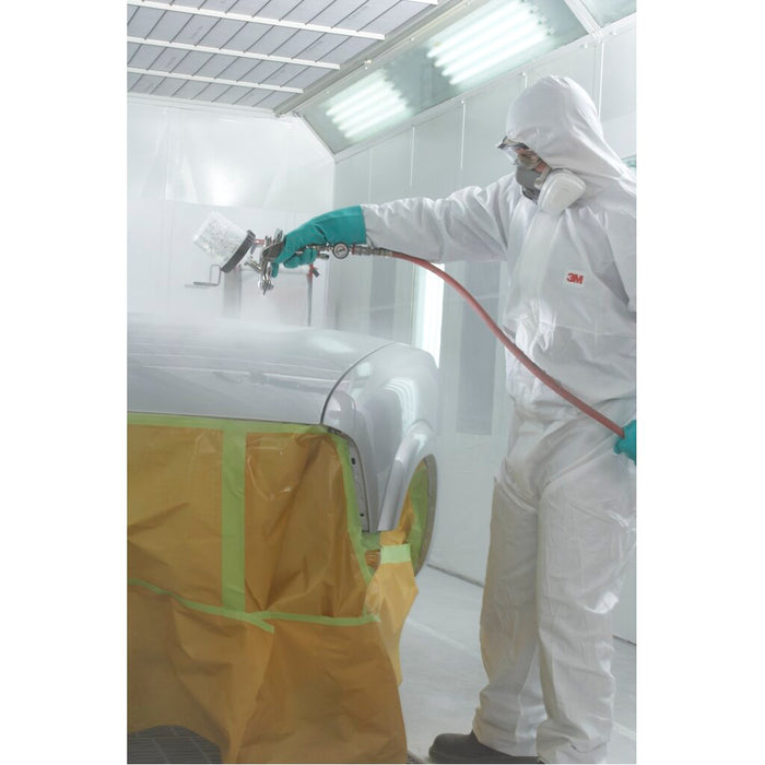 3M Disposable Protective Coverall 4540+-L White/Blue MIV Type 5/6
