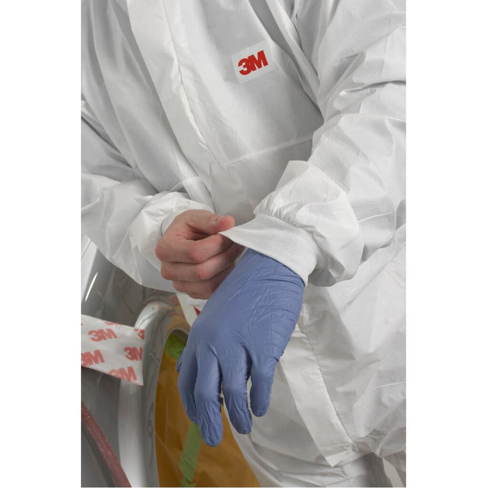 3M Disposable Protective Coverall 4540+-L White/Blue MIV Type 5/6
