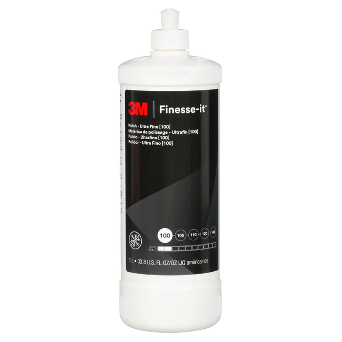 3M Finesse-it Polish Standard Series, 28696, Ultra Fine (100), White,8 oz