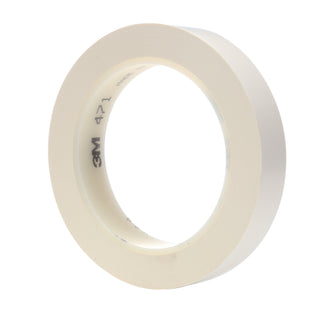 3M Vinyl Tape 471, White, 3/4 in x 36 yd, 5.2 mil, 48 Roll/Case
