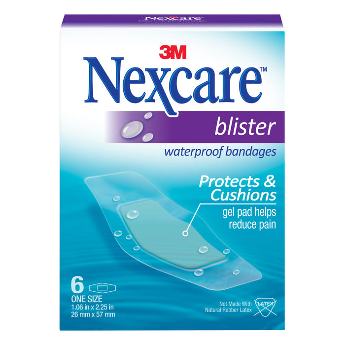 Nexcare Blister Waterproof Bandages BWB-06, 1 1/16 in x 2 1/4 in