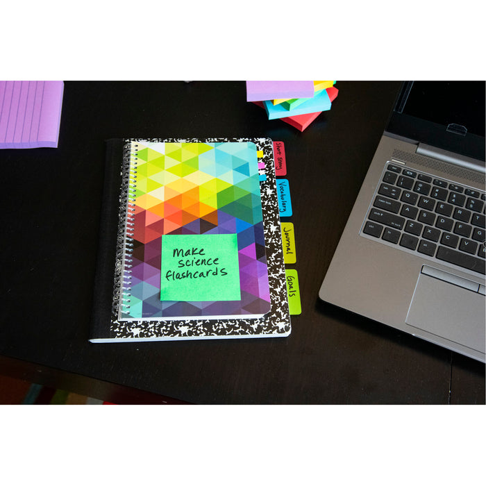 Post-it® Durable Tabs 686-ALYR, 2 in. x 1.5 in. (50,8 mm x 38 mm)