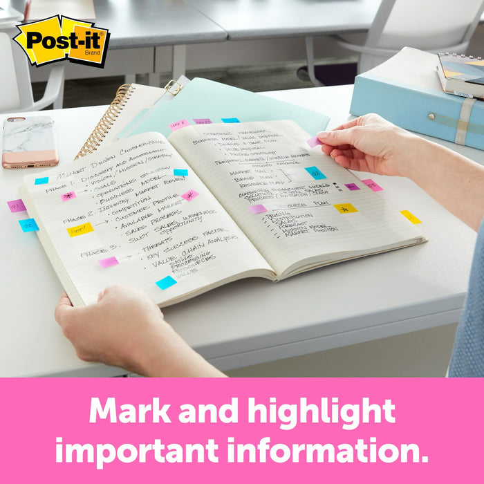 Post-it® Flags 680-PPBGVA, 1 in. x 1.7 in. (25,4 mm x 43