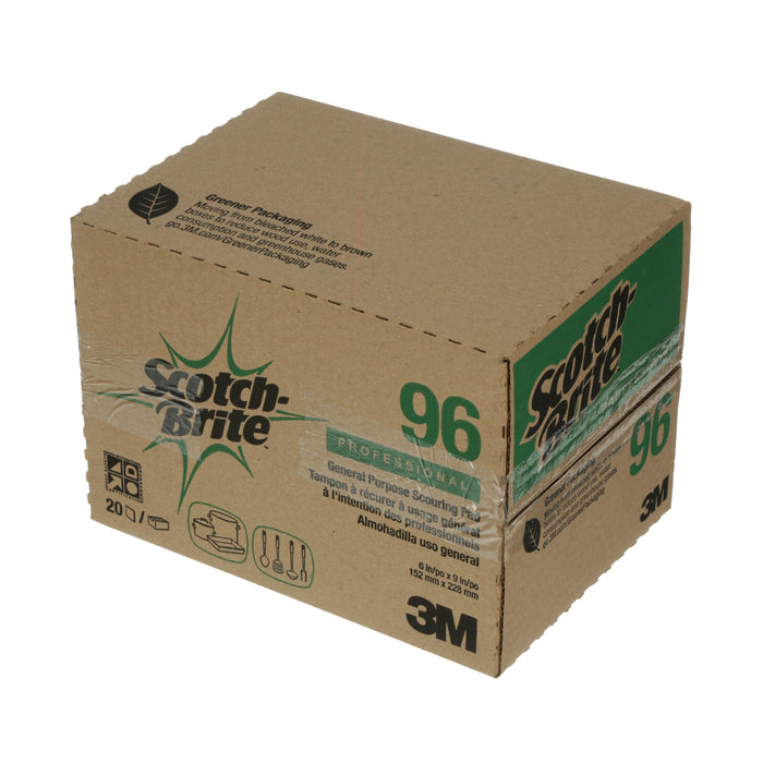 Scotch-Brite General Purpose Scour Pad 96, 6 in x 9 in, 20/Box