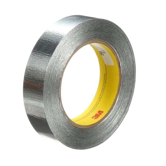3M Aluminum Foil Tape 425, Silver, 1 in x 60 yd, 4.6 mil, 36 rolls percase