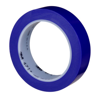 3M Vinyl Tape 471+, Indigo, 1 in x 36 yd, 5.3 mil, 36 rolls per case,PN2511