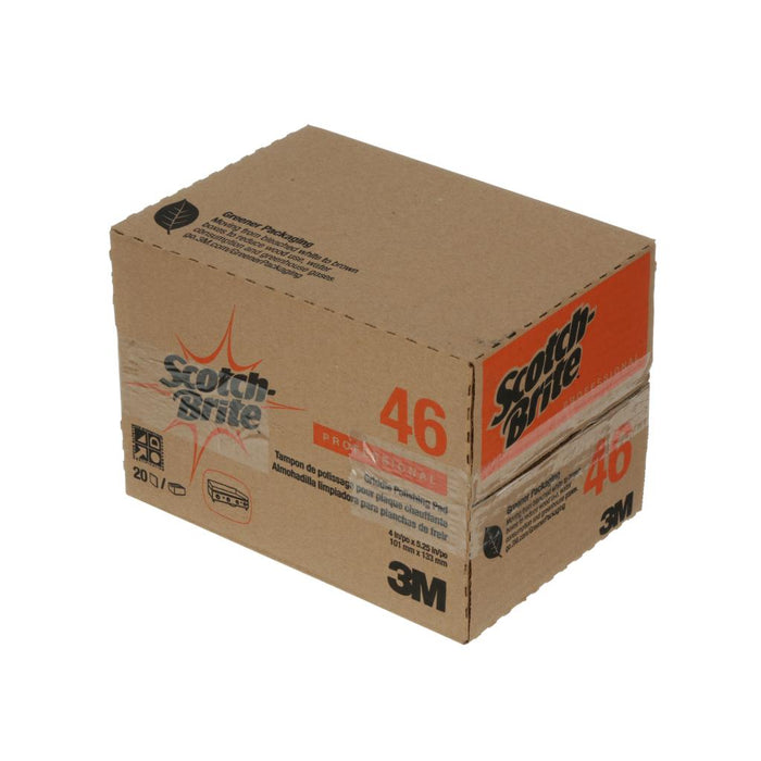Scotch-Brite Griddle Polishing Pad 46, 4 in x 5.25 in, 20/Box