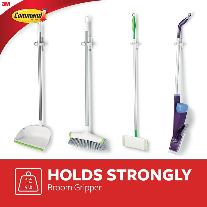 Command Broom Gripper 17007, 1 Gripper, 2 Strips/Pack, 2 Packs/Bag