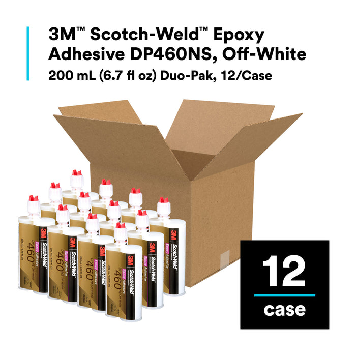 3M Scotch-Weld Epoxy Adhesive DP460NS, Off-White, 200 mL Duo-Pak