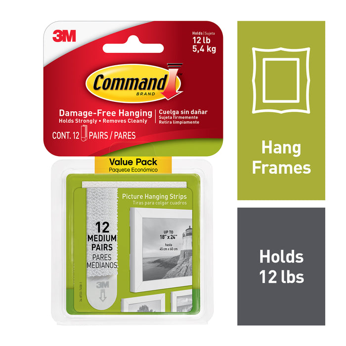 Command Picture Hanging Strips Value Pack 17204-12ES