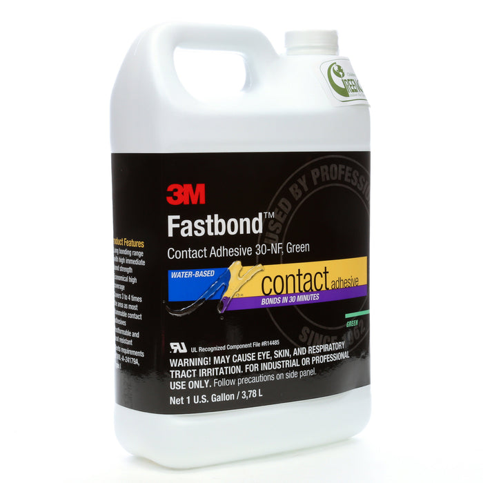3M Fastbond Contact Adhesive 30NF, Green, 1 Gallon Can