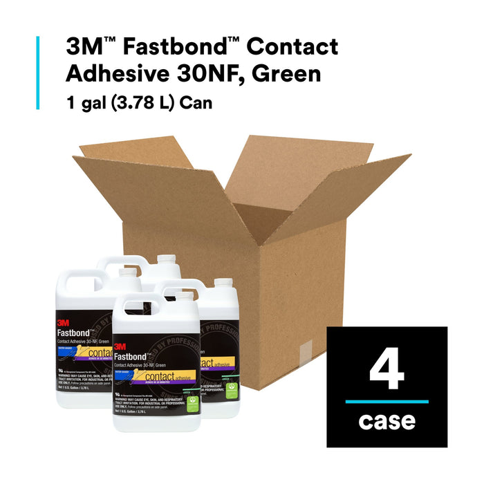 3M Fastbond Contact Adhesive 30NF, Green, 1 Gallon Can