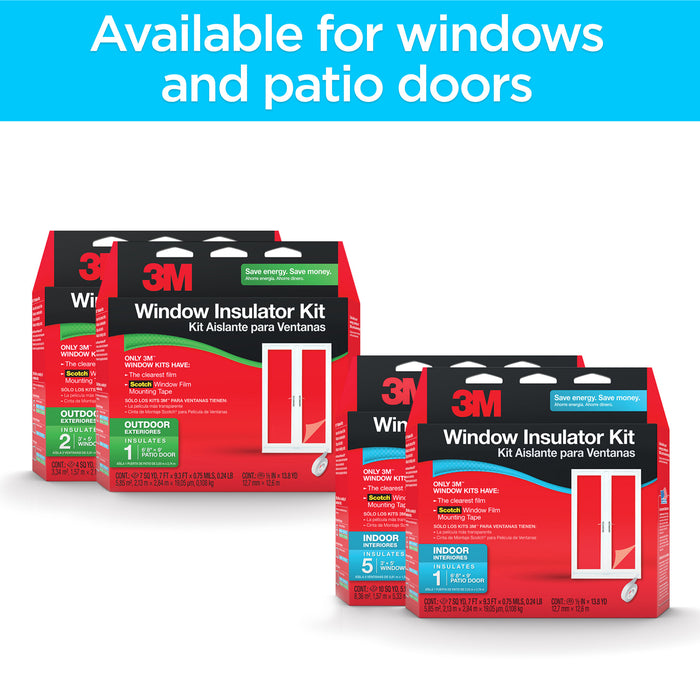 3M Indoor Window Insulator Kit - Patio Door, 2144W-6