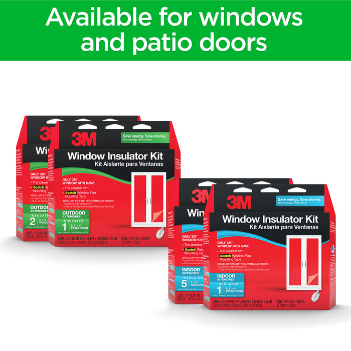3M Outdoor Window Insulator Kit 2174 W-6, Patio Door