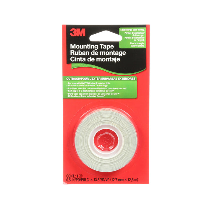 3M Outdoor Window Film Mounting Tape 2175C, 1/2 in x 13.8 yd, Clear