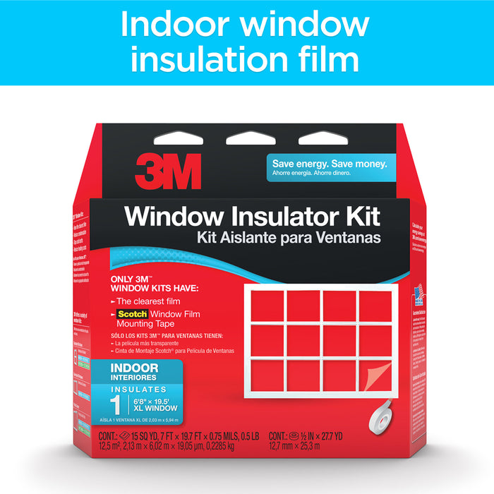 3M Indoor Window Insulator Kit - Oversized Window, 2149W-6, X LargeWindow