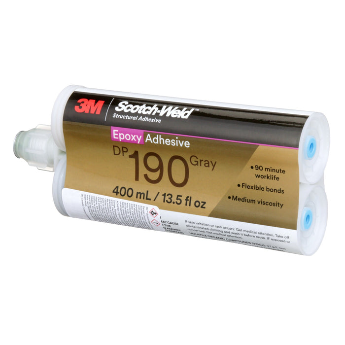 3M Scotch-Weld Epoxy Adhesive DP190, Gray, 400 mL Duo-Pak
