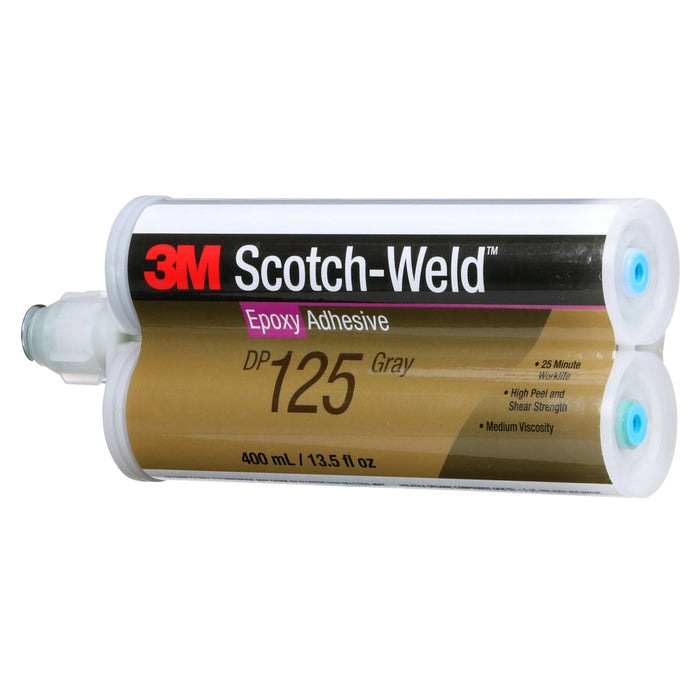 3M Scotch-Weld Epoxy Adhesive DP125, Gray, 400 mL Duo-Pak