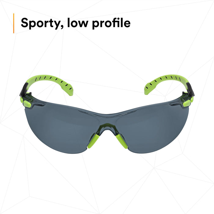 3M Solus 1000-Series Safety Glasses S1202SGAF, Green/Black