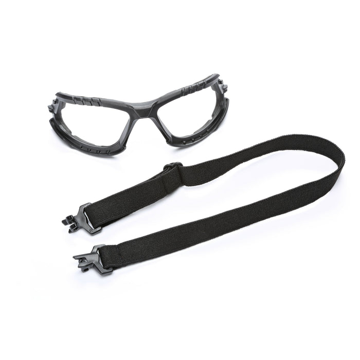 3M Solus 1000-Series Safety Glasses S1201SGAF-KT, Kit, Foam, Strap,Green/Black