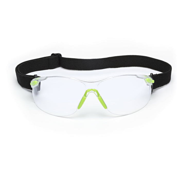 3M Solus 1000-Series Safety Glasses S1201SGAF-KT, Kit, Foam, Strap,Green/Black