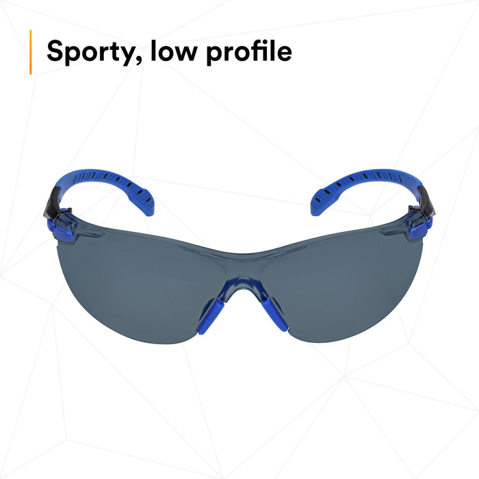 3M Solus 1000-Series Safety Glasses S1102SGAF, Black/Blue