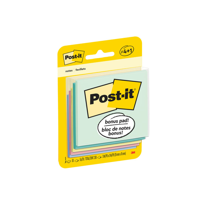 Post-it® 5401-B, 3 in x 3 in (76 mm x 76 mm), Marseille Collection
