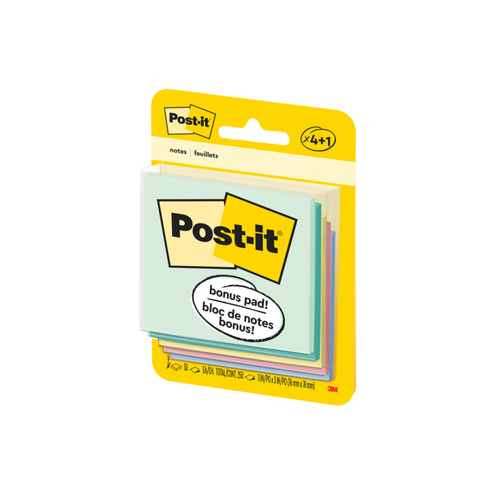 Post-it® 5401-B, 3 in x 3 in (76 mm x 76 mm), Marseille Collection