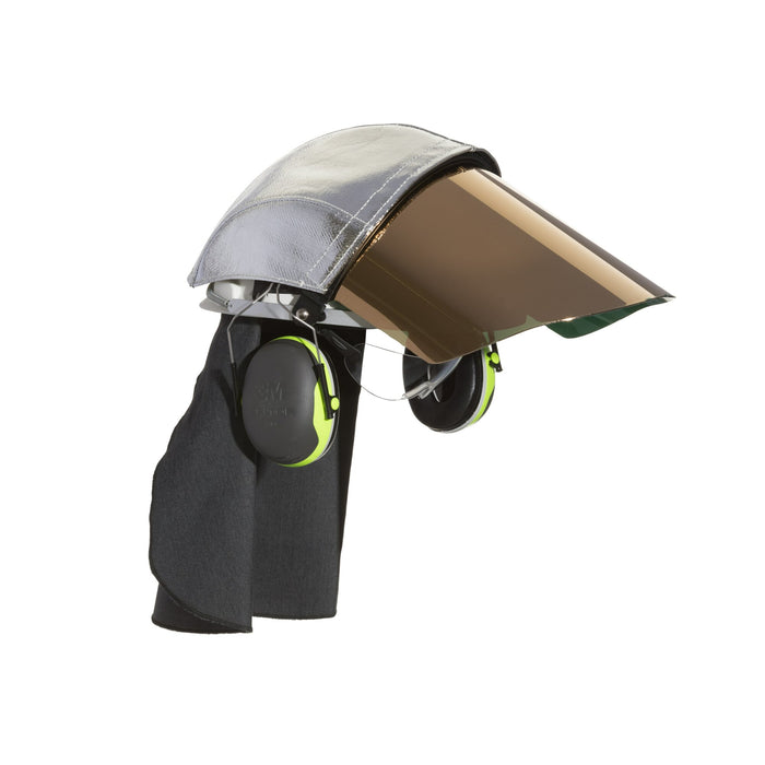 3M Elevated Temperature Cotton + Para-aramide Front Helmet Cover,FC1-GR, Gray