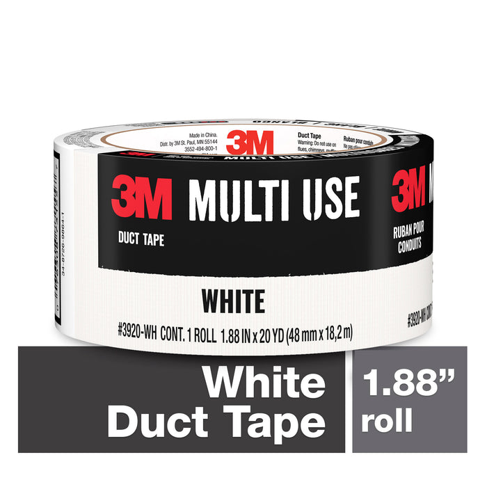 3M White Duct Tape 3920-WH, 1.88 in x 20 yd (48 mm x 18,2 m)