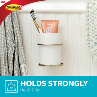 Command Accessory Organizer, Satin Nickel, BATH38-SN-ES