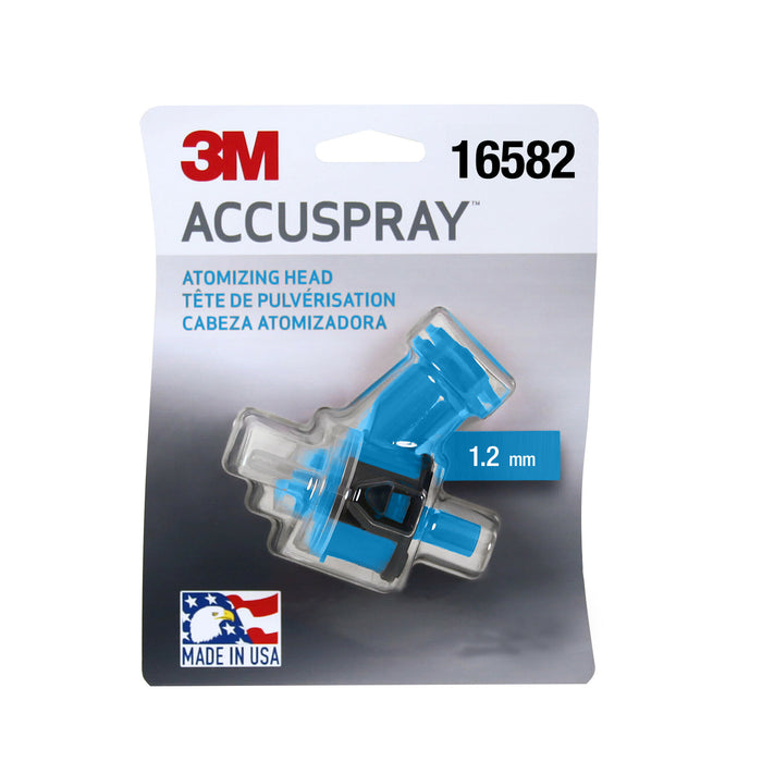 3M Accuspray Atomizing Head, 16615, Blue, 1.2 mm, 4 per kit