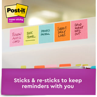 Post-it® Notes 654-15SSMULTI2, 3 in x 3 in (76 mm x 76 mm)