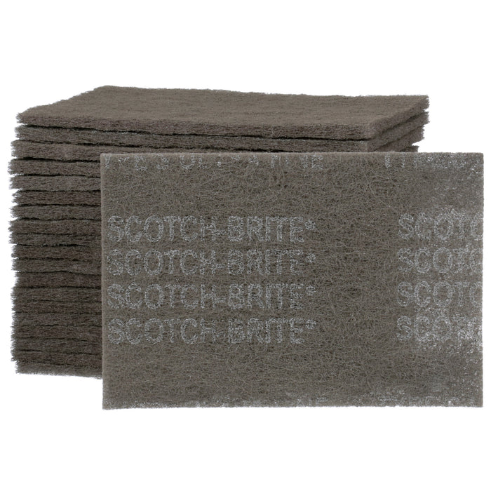 Scotch-Brite Hand Pad 7448, HP-HP, SiC Ultra Fine, Gray, 6 in x 9 in