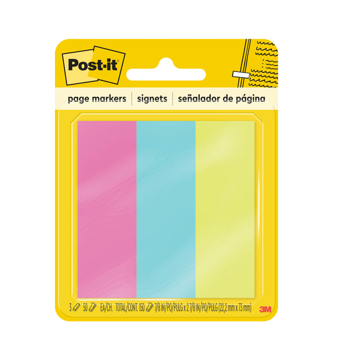 Post-it® Page Markers 5223, 7/8 in x 2-7/8 in (22,2 mm x 73 mm)