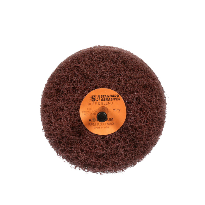 Standard Abrasives Buff and Blend GP Wheel 880416, 3 in x 3 Ply x 1/4in A MED