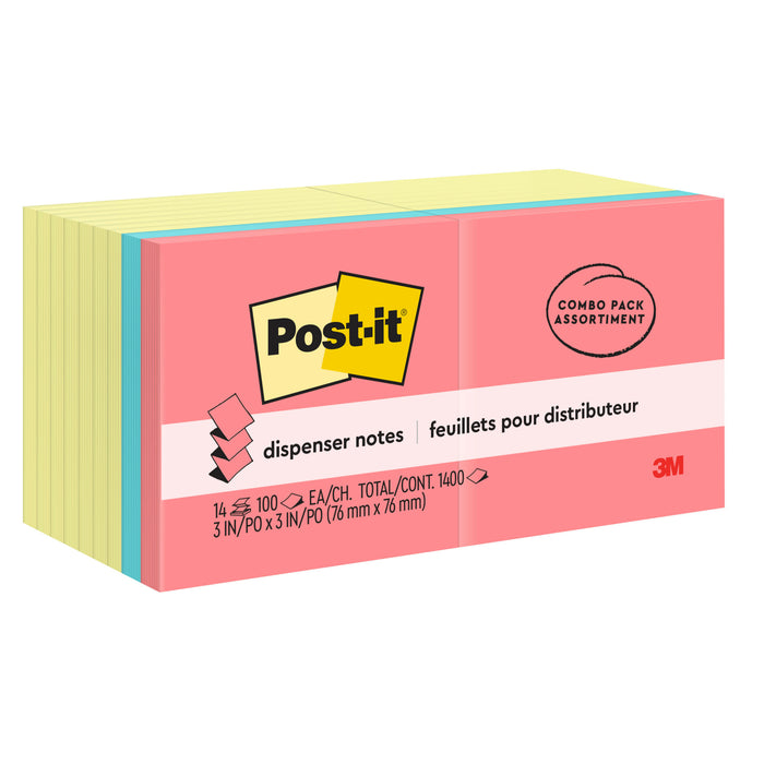Post-it® Pop-up Notes R330-14-4B, 3 in x 3 in (76 mm x 76 mm)