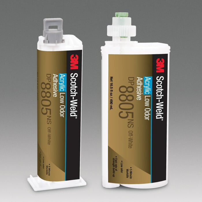 3M Scotch-Weld Low Odor Acrylic Adhesive DP8805NS, Green, 45 mLDuo-Pak