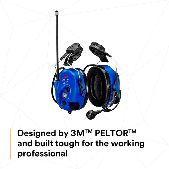 3M PELTOR WS LiteCom PRO III Headset - Hard Hat Attached -Intrinsically Safe -