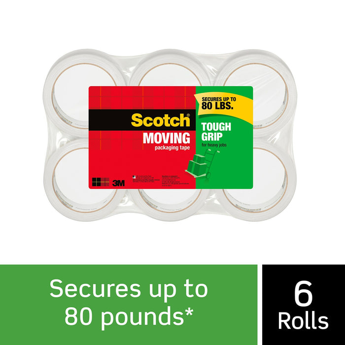 Scotch® Tough Grip Moving Packaging Tape 3500-40-6, 1.88 in x 43.7 yd