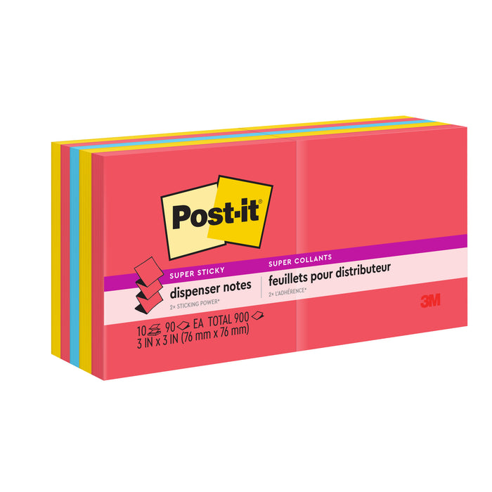 Post-it® Super Sticky Dispenser Pop-up Notes R330-10SSAN, 3 in x 3 in