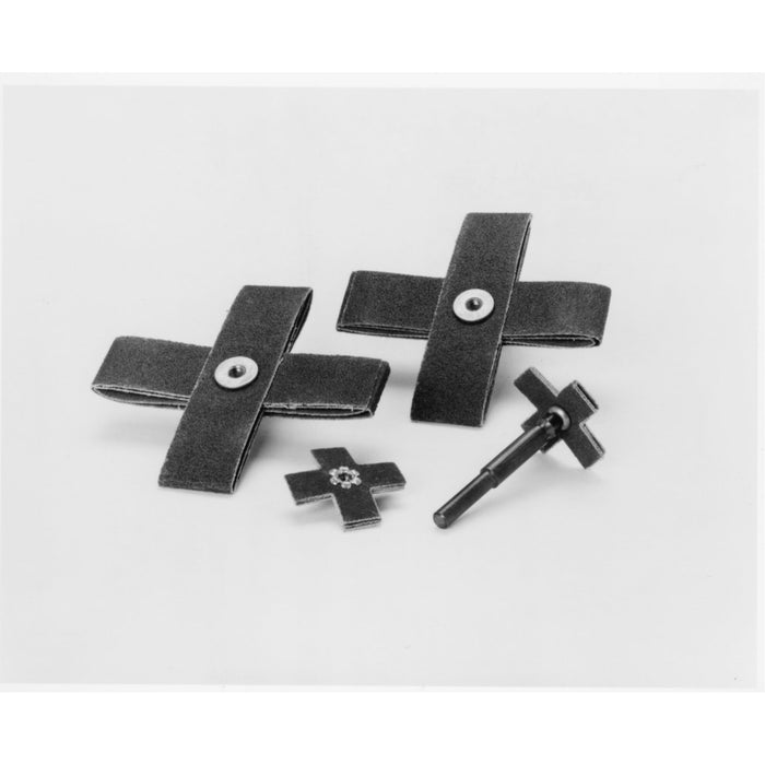 Standard Abrasives A/O Cross Pad 724961, 8 PLY, 4 in x 4 in x 1 in,1/4-20, 120