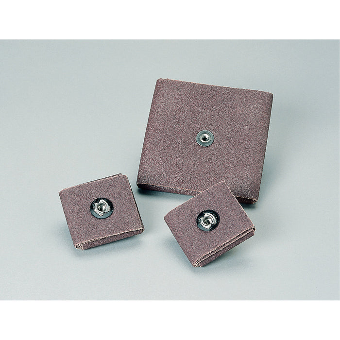Standard Abrasives Zirconia Square Pad 727465, 3 in x 3 in x 3/8 in,1/4-20, 80