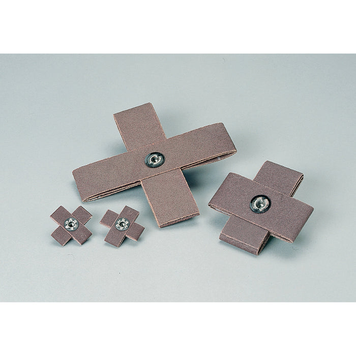 Standard Abrasives A/O Cross Pad, 723169, 8PLY 1 x 1 in x 3/8 in, 8-32,80