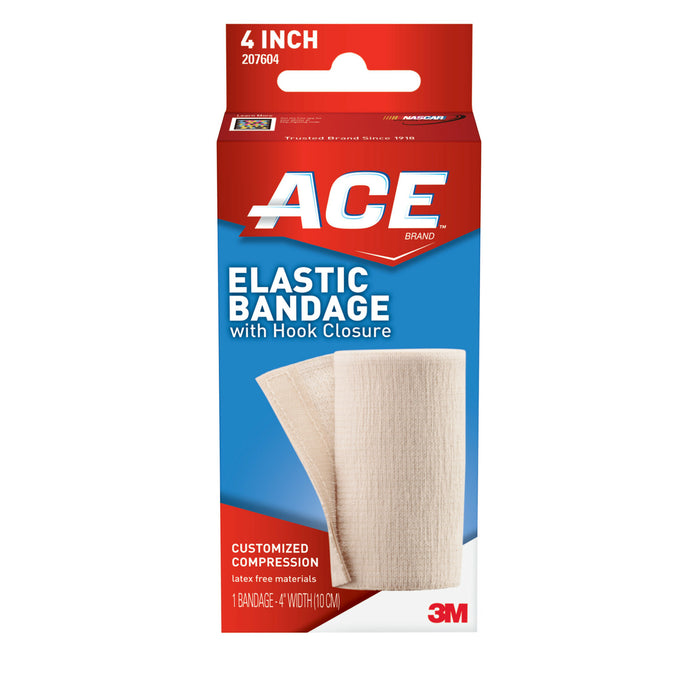 ACE Elastic Bandage w/hook closure 207604, 4 in