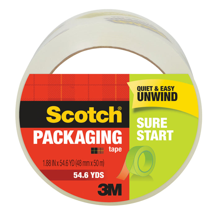 Scotch® Sure Start Shipping Packaging Tape 3450, 1.88 in x 54.6 yd