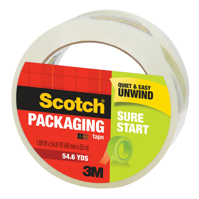Scotch® Sure Start Shipping Packaging Tape 3450, 1.88 in x 54.6 yd